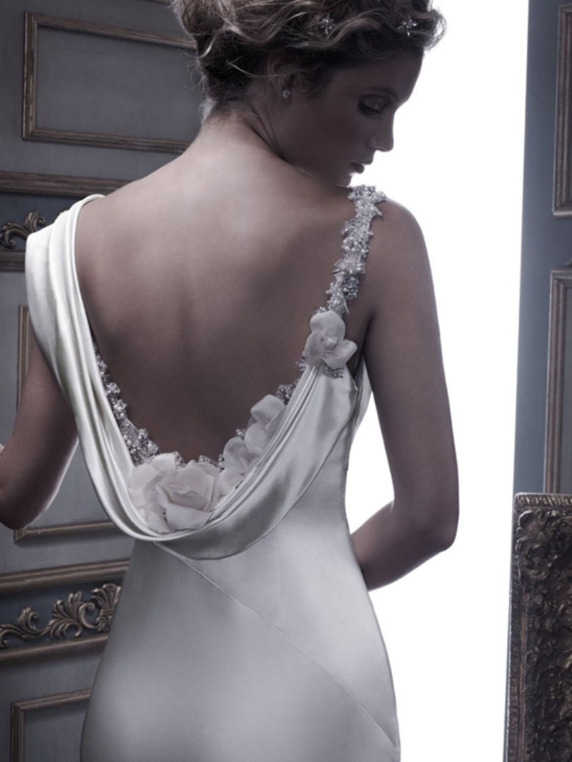 unique back couture wedding dresses satin