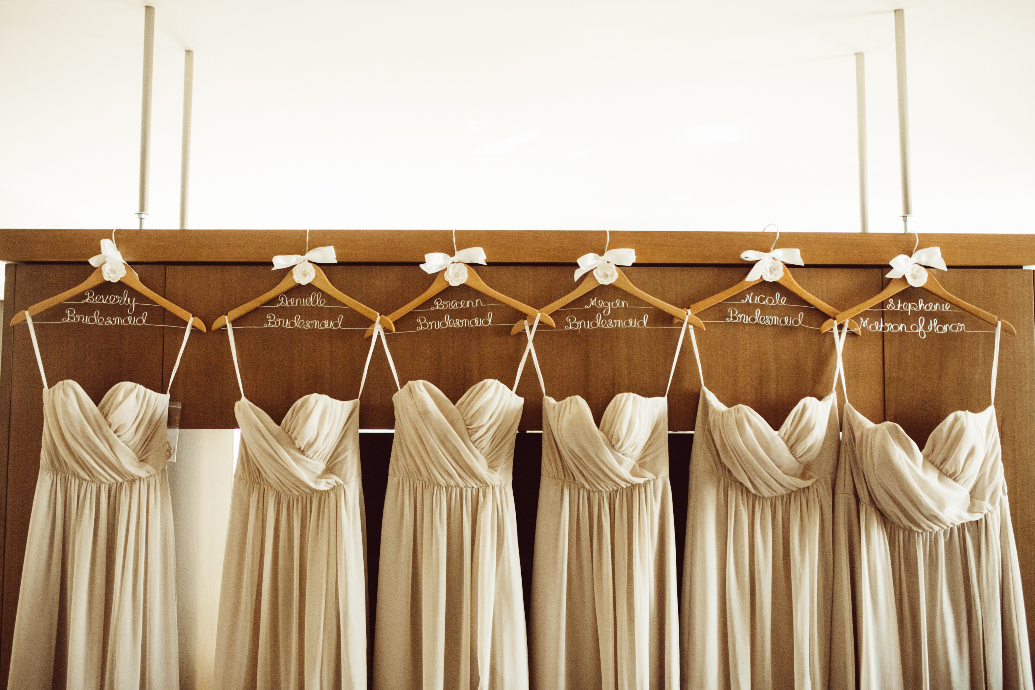 gold bridesmaids dresses inspo