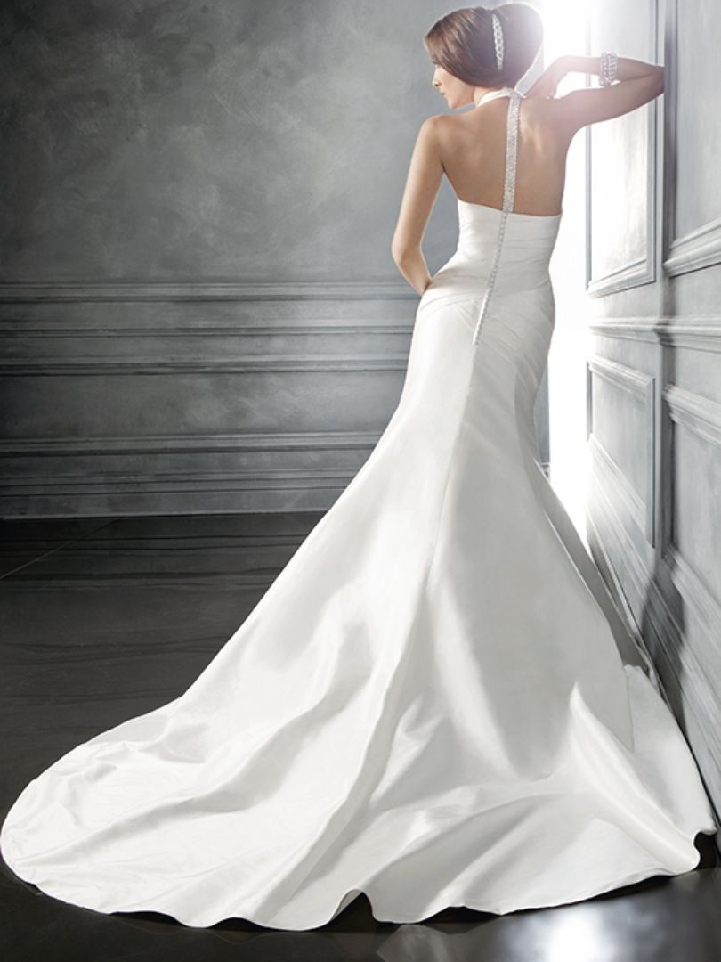 wedding gown with t strap modern bride couture
